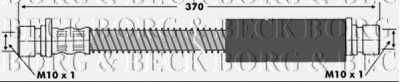 BORG & BECK bbh6545 -  Тормозной шланг